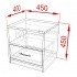 Купити Тумба приліжкова 1ш Aura 450х450х400 у Вінниці