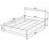 Купить Кровать 140 OSLO 1450х2036х850 в Виннице