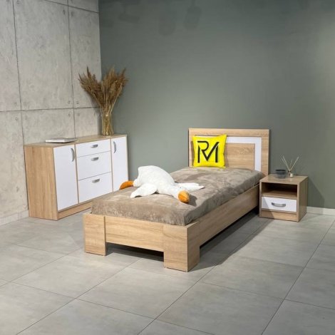 Купити Ліжко відкрите 90 White Mix 972х2072х905 у Вінниці