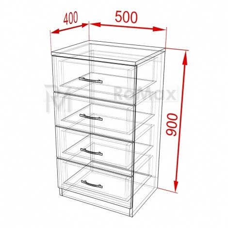 Купити Комод 4ш міні Aura 500х900х400 у Вінниці