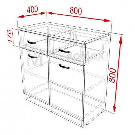 Купити Комод 2д2ш Luna 800х800х400 у Вінниці