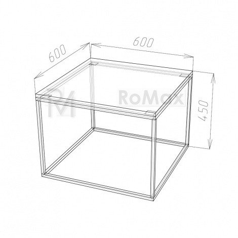 Купити Журнальний столик QUADRO 600х450х600 у Вінниці