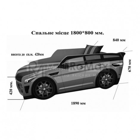 Купити Ліжко PREMIUM + мех. 1890/840 (сп.м 1800*800 мм.)+ подушка у Вінниці