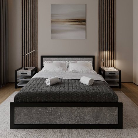 Купити Ліжко Loft + Тумба приліжкова Loft 2 шт. у Вінниці