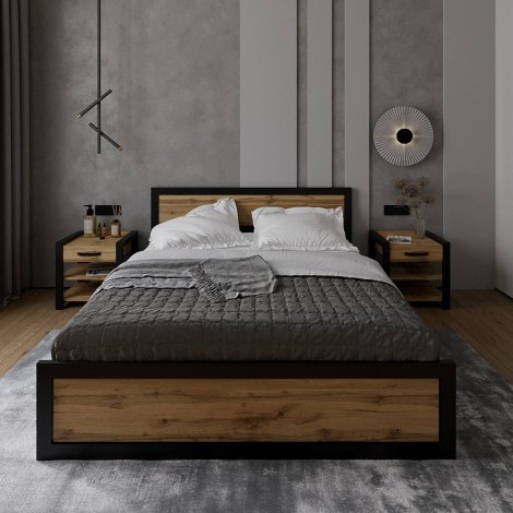 Купити Ліжко Loft + Тумба приліжкова Loft 2 шт. у Вінниці