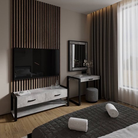 Купити Тумба Loft 1400 + Стіл Loft 1Ш + Дзеркало Loft у Вінниці