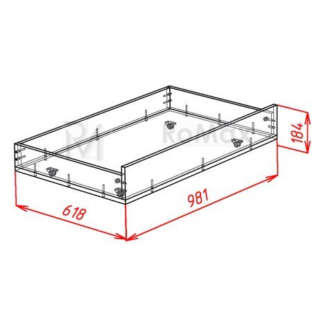 Купить Комплект ящиков к кровати Luna 90/120 2 шт в Виннице